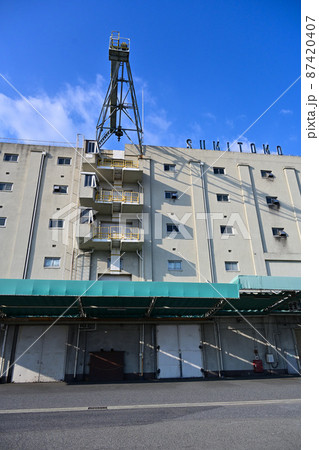 アリーナ建設予定地・神戸港新港第2突堤の住友倉庫群 87420407