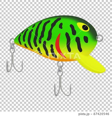 Illustration material of fishing tackle lure - Stock Illustration  [87420546] - PIXTA