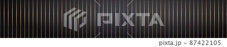Abstract golden lines on a black background - Vector 87422105