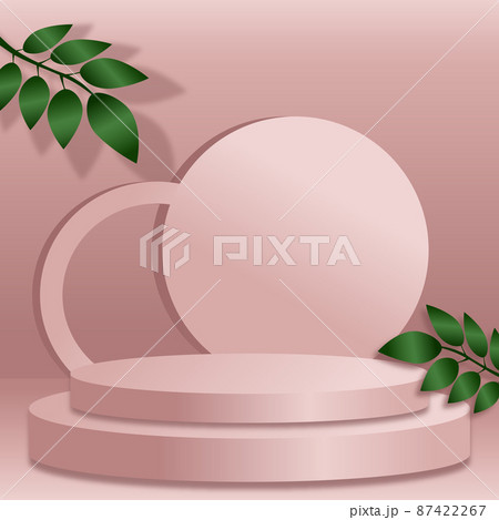 Light red spacious studio, web banner template for advertising - Vector Light red spacious studio, web banner template for advertising - Vector 87422267