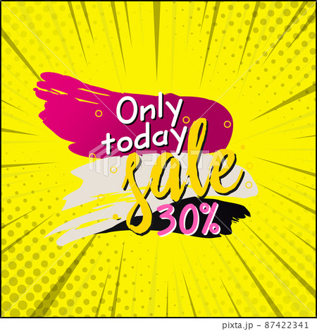 Comic zoom web banner, business card, template SALE ONLINE TODAY 30 percent - Vector Comic zoom web banner, business card, template SALE ONLINE TODAY 30 percent - Vector 87422341