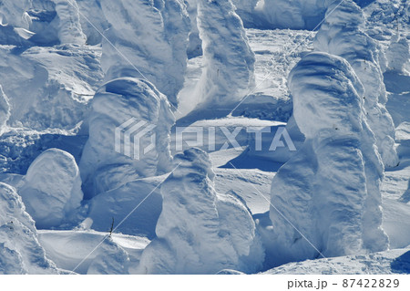 山形蔵王 地蔵岳の樹氷・スノーモンスター 山形蔵王 地蔵岳の樹氷・スノーモンスター 87422829