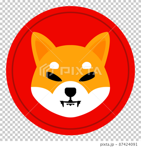 Shiba Inu Coin SHIB cryptocurrency virtual Stock Illustration