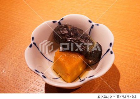 日本料理 カボチャの煮物 87424763