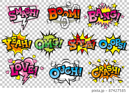 American comic style speech bubble material American comic style speech bubble material 87427585