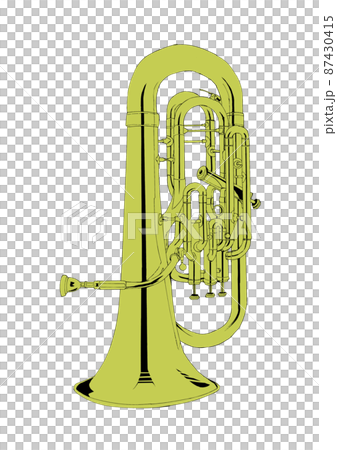ユーフォニアムのリアルイラストカラー単色 87430415