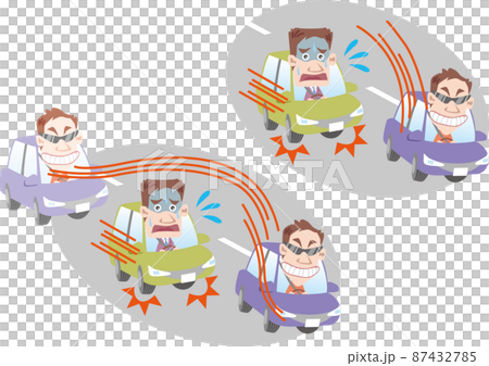 Traffic safety <Road rage / Unreasonable overtaking (businessman)> Traffic safety <Road rage / Unreasonable overtaking (businessman)> 87432785