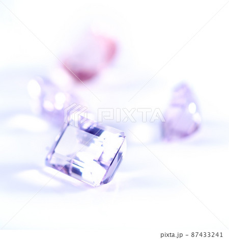 Stones that hold enormous value. Studio shot of beautiful gemstones. 87433241
