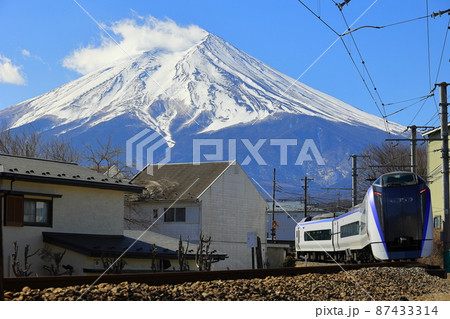富士山と鉄道　E353系 87433314