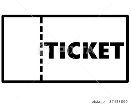 チケットのイラスト素材 87433896