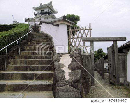 掛川城天守閣への石段付近／静岡県掛川市【掛川城公園 87436447