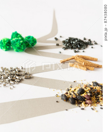 長い道のりイメージ　人生での障害　目標　ゴール　挫折　克服 87438080