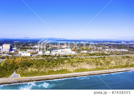 高速増殖炉 常陽と筑波山、涸沼（茨城県大洗町）	 87438355