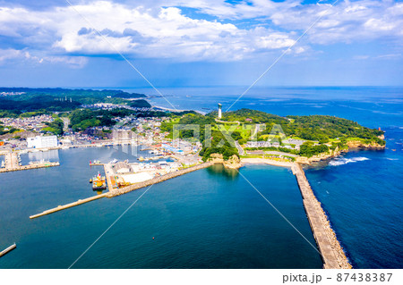 夏の小名浜港（福島県いわき市）	 87438387