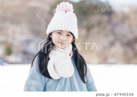 雪ん子 日本人の女の子 雪ん子 日本人の女の子 87440336