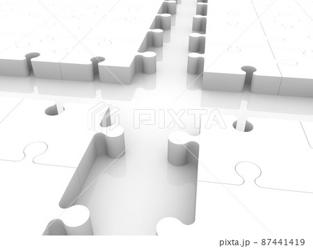 White puzzles crossroads 87441419