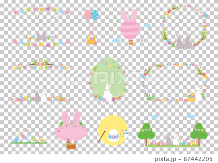 イースター素材集（2022）文字なしベク 87442205