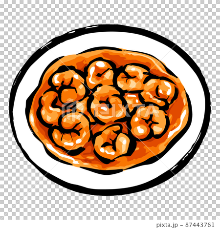 エビチリのイラスト 87443761