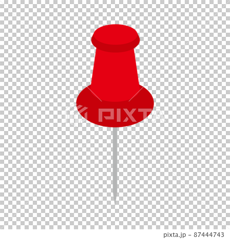 シンプルでフラットなマップピンのアイコン 87444743