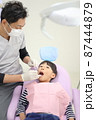 小児歯科（歯医者と子供） 87444879