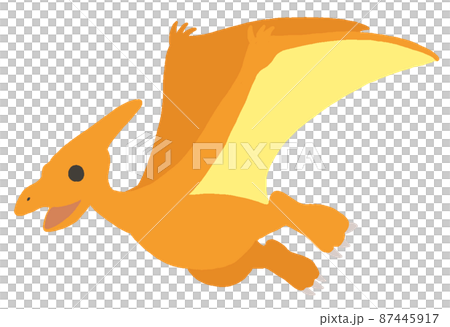 オレンジ色のプテラノドン 87445917