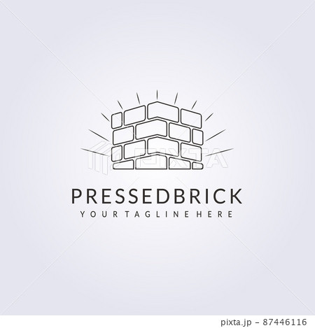 bricks product logo template vector illustration design icon symbol 87446116
