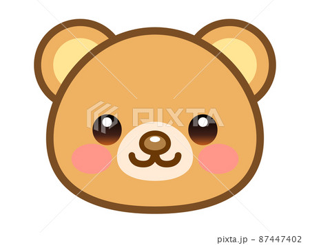 * vintage bear ❀ ココア色 かわいい まるいお顔のクマさん vintage bear ❀ ココア色 かわいい まるいお顔のクマさん