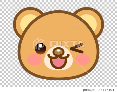クマの顔アイコン＿子ども向けのイラスト素材 [87447404] - PIXTA