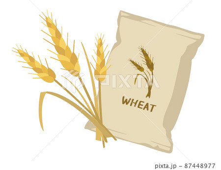 小麦粉 小麦 イラスト 小麦粉 小麦 イラスト 87448977