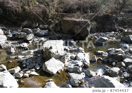 大阪高槻摂津峡の初春の風景 大阪高槻摂津峡の初春の風景 87454437