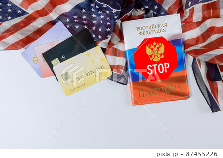 Result of russian aggression against Ukraine with ban the blocking transactions in russian 87455226