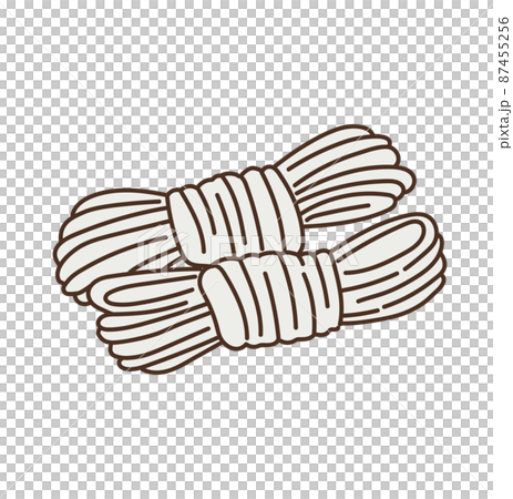 食べ物　素材　食品　イラスト　糸こんにゃく 87455256