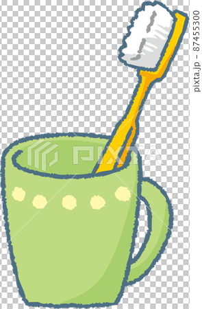 ハブラシとマグカップ 87455300