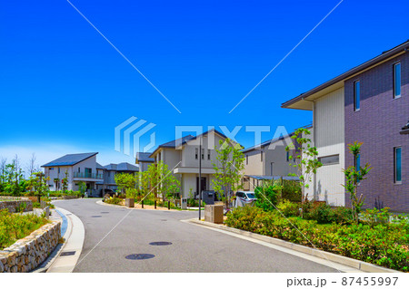電柱のない住宅街 電柱のない住宅街 87455997