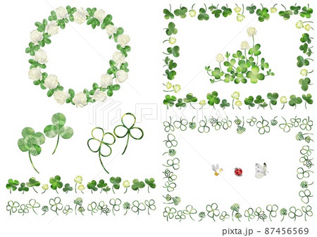 クローバー素材セット クローバー素材セット 87456569
