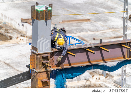 建設業　現場　労働者　技能　技術　経験　知識　シニア　人材　活躍　とび　安全対策 87457367