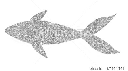 魚 銀 シルバーのイラスト素材