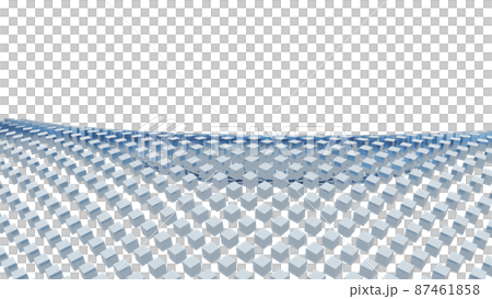 CG cube Many side-by-side metal cube background material CG cube Many side-by-side metal cube background material 87461858