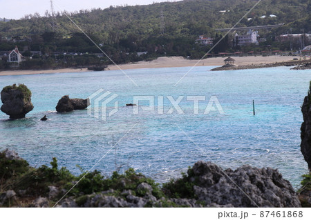 沖縄_絶景の万座毛 87461868