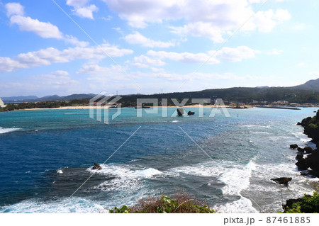 沖縄_絶景の万座毛 沖縄_絶景の万座毛 87461885