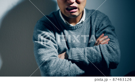 怒る男性 クレーマーイメージ 怒る男性 クレーマーイメージ 87463126