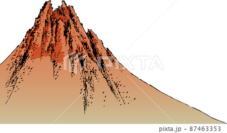 浮世絵　山　その1 87463353