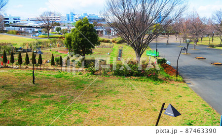 東京都足立区の舎人公園駅とその周辺の風景（2022年3月撮影） 87463390