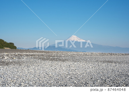 三保の松原の海岸から見える絶景の景色 87464048