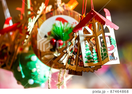 Sibiu, Transylvania - Christmas Market decorations, Romania. Sibiu, Transylvania - Christmas Market decorations, Romania. 87464868