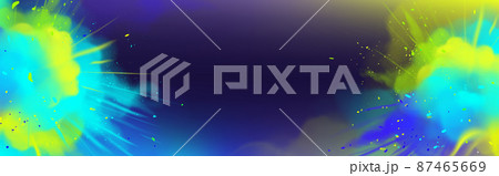 Holi powder paints explosion empty banner template Holi powder paints explosion empty banner template 87465669