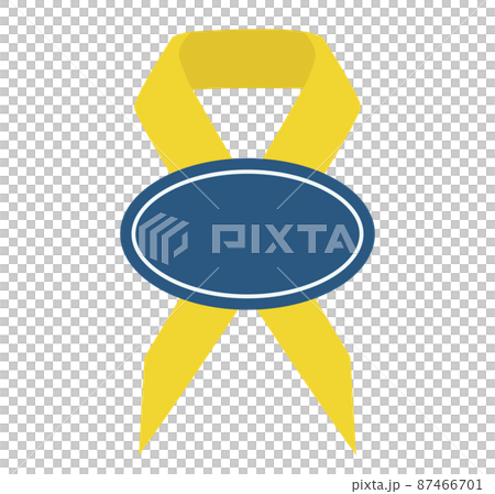 Ribbon with a sticker for gifts 87466701