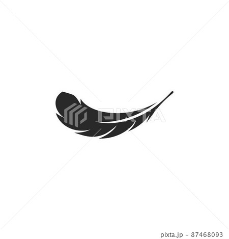 feather illustration logo vector 87468093