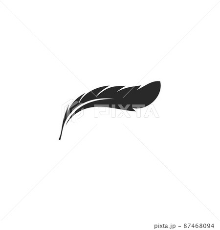 feather illustration logo vector 87468094