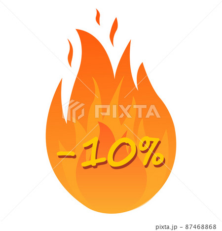 Sale icon set. Discount price off and sales design template. Shopping and low price symbols. 10 percent sale. Vector 87468868